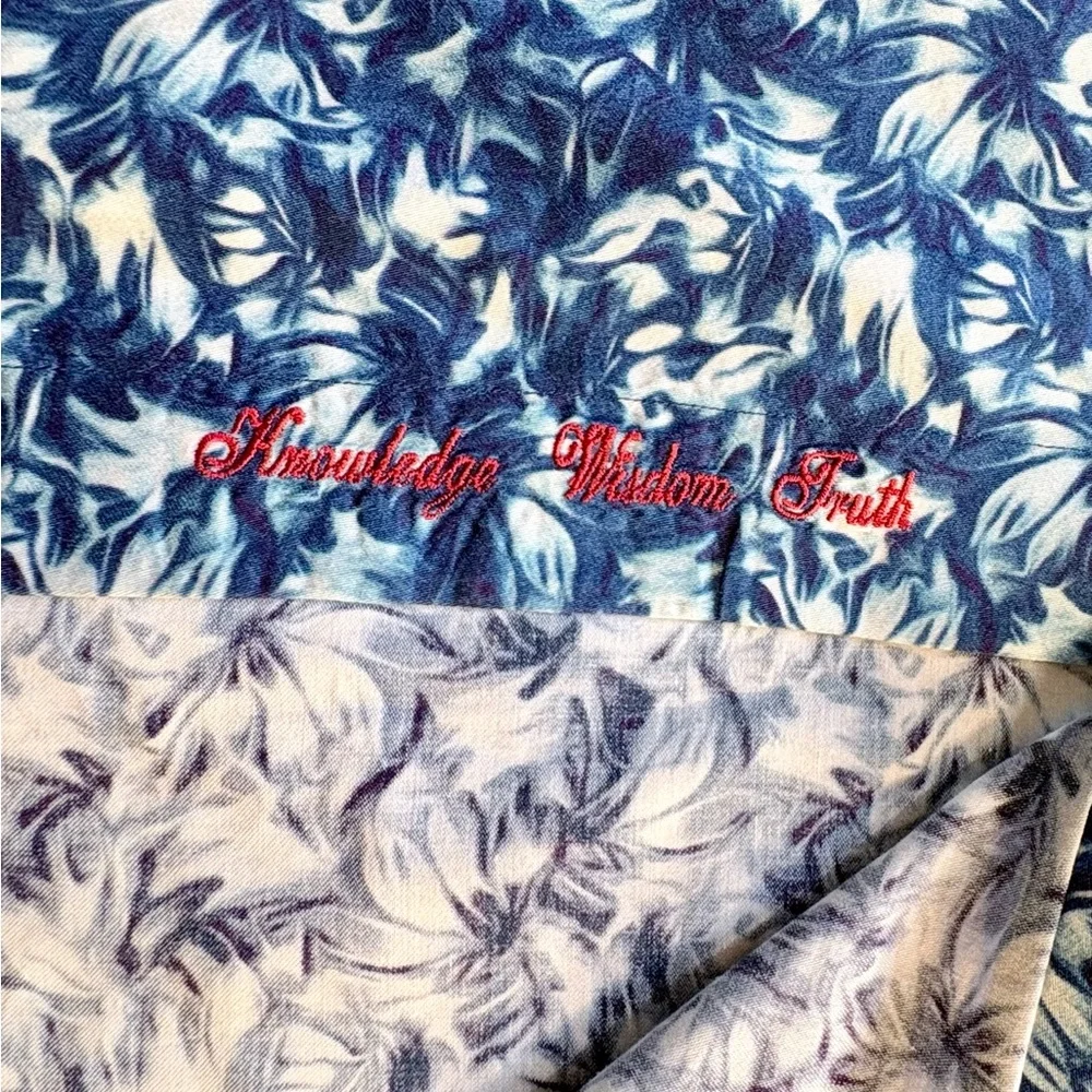 Robert Graham Banbury Flip Cuff 100% Cotton Floral Button Up Shirt Sz M🧡